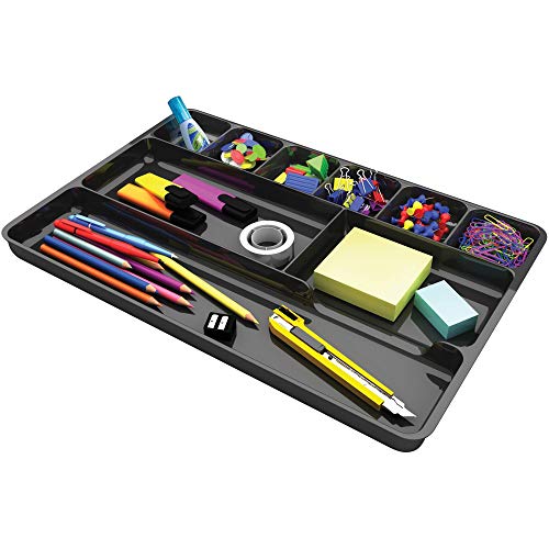 38104 Sustainable Office Desktop Organizer, 1" x 1... (Black | Plastic)