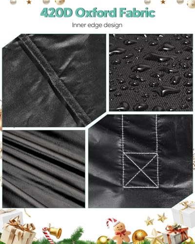 Uranshin Outdoor Patio Cushion Storage Bag with Zippers & Handles | Extra Large 177 Gallon Heavy Duty Large Storage Bags for Cushions, Pillows, Blankets Storage