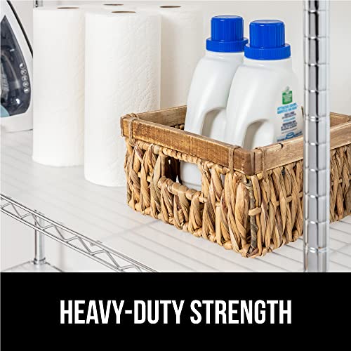 GORILLA GRIP ShelfGuard Wire Shelf Liner Compatible with Amazon Basics Shelving Unit, Set of 4 Waterproof Liners for Organizing Metal Rack Shelves, Kitchen Cabinets, Cupboard, Pantry, 18x36 Clear