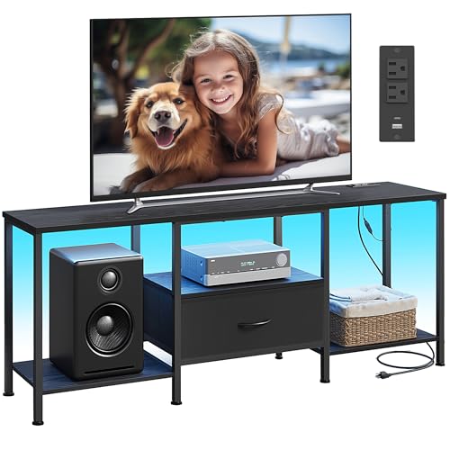 BELLAH Collection - TV Stand for TVs Up to 70 Inch... (Ink Black)