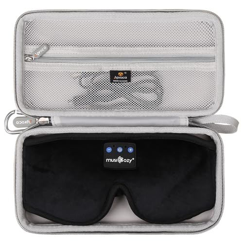 Aproca Case Compatible with MUSICOZY/Mixiba/Perytong Sleep Headphones Bluetooth Headband Sleep Eye Mask, Portable Storage Protective Bag for Accessories (Case Only)