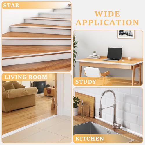 Flexible Wall Corner Guard (20ft) – Child & Pet Safe Edge Guards, Paintable & Removable Without Damage - Self-Adhesive Edge Protector for Baby Proofing, Furniture & Curved Corners (White)