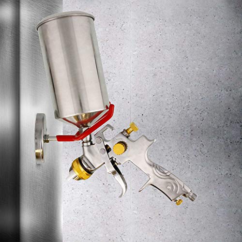 TCP Global Brand Magnetic Paint Spray Gun Holder Stand for Gravity Feed Cup HVLP, Spray Booth, Body Shop Wall (Pack of 6)