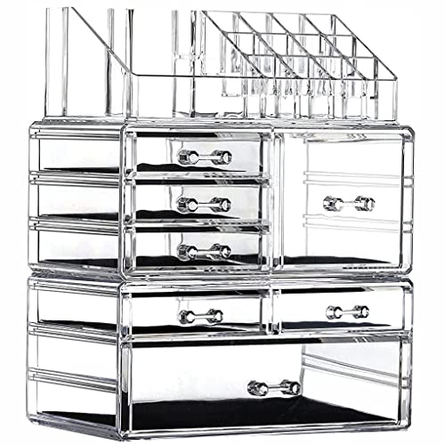 Clear Acrylic Makeup Organizer for Vanity,Countert... (Clear | Plastic)