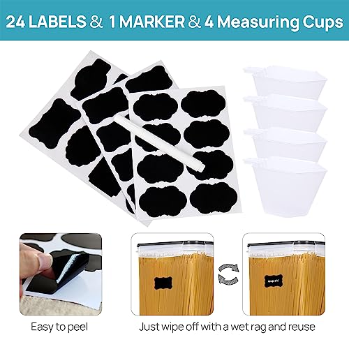 Vtopmart 10 PCS Flour and Sugar Storage Container, Include 3 Sizes
