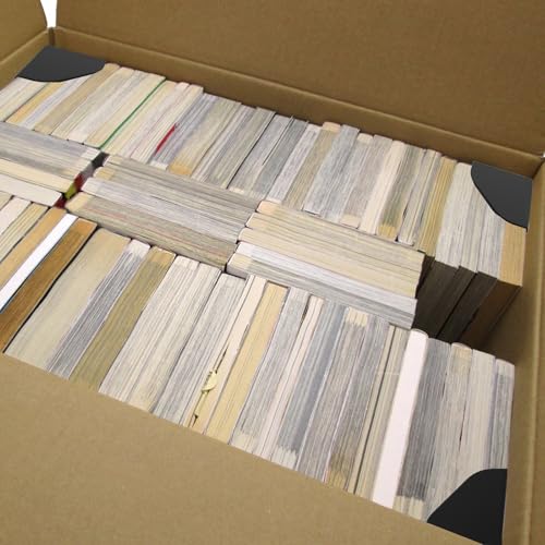 200 Pcs Packaging Edge Protectors, Plastic Heavy Duty Shipping Box Corner Protectors Corner Guards for Boxes, Cartons, Panel Packaging, Black, 2.4'' L x 2.4'' W x 2.4'' H