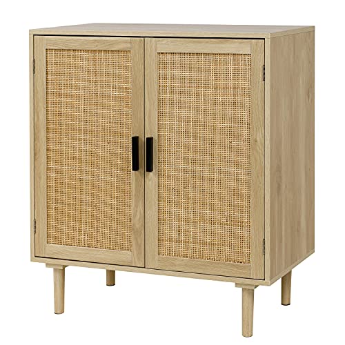 Sideboard Buffet Cabinet, Kitchen Storage Sideboar... (Rattan)