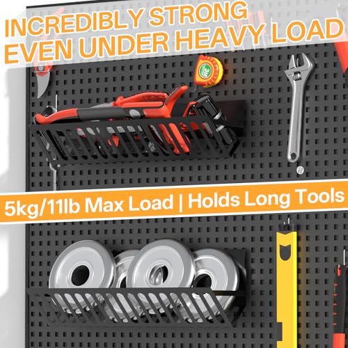 4 Pack Magnetic Extra Long Shelves for Washing Machine,15-16.5in Magnetic Hanging Closet Organizer Laundry Shelf for Metal Surface,No Drill, Strong Magnet, Space Saving