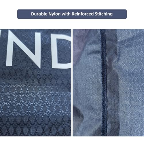 GOGOODA Travel Laundry Bags Reusable Dirty Clothes Bag with Handle | Lightweight Packable & Splash-Resistant Foldable & Space-Saving for Suitcase, Gym, Beach & Business Trips(Navy Blue & Green)