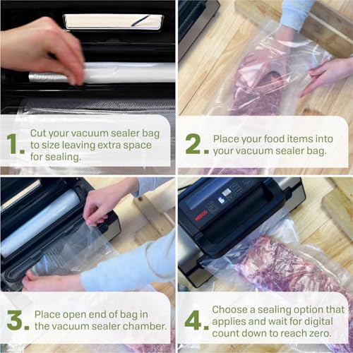 NESCO VS-04R Vacuum Sealer Rolls, 11-Inch