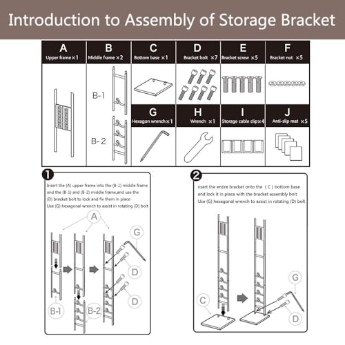Vacuum Storage Bracket Stand for Dyson V15 V12 V11 V10 V8 V7 V6 DC Series, Metal Vacuum Stand Compatible with Most Wall Mounted Vacuum Holder for Levoit LVAC-200 LVAC-300 Storage Accessories
