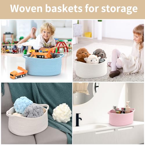 Happyiren Cute Woven Storage Basket – Hunter Green Empty Gift Burr Basket | Great for Halloween, Thanksgiving, Christmas, Birthday, Holiday Gifts; Eco-Friendly Organizer Bin for Nursery, Plants