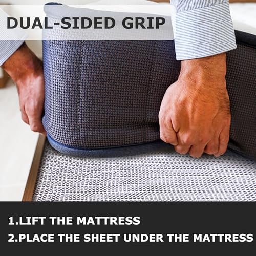 Non Slip Rug Pad Grippers - 5x6.5 Ft for Hardwood Floors, Mattress Slide Stopper Thick Carpet Pads Gripper for Tile Floors,Rug Grip for Area Rug,Sofa,Bed,Chair,Cushion Keep Your Rugs Safe and in Place