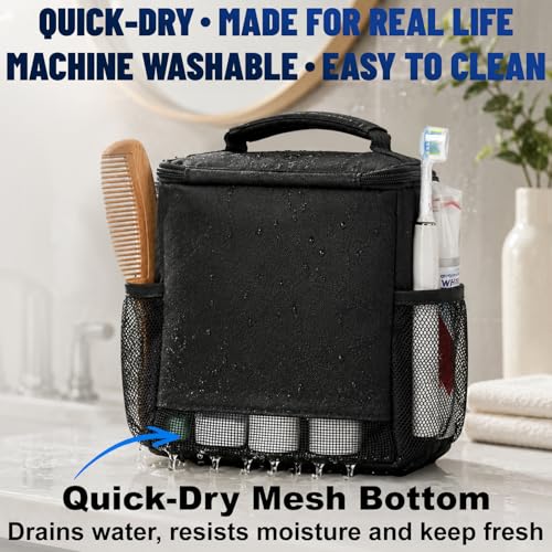 Dorm Room Essentials for Guys Girls, Quick Dry Mesh Shower Caddy Portable | Large Travel Toiletry Shower Bag for Full-Sized Bottles, Makeup Organizer for College Camping Cruise Ship, Women & Man Gifts