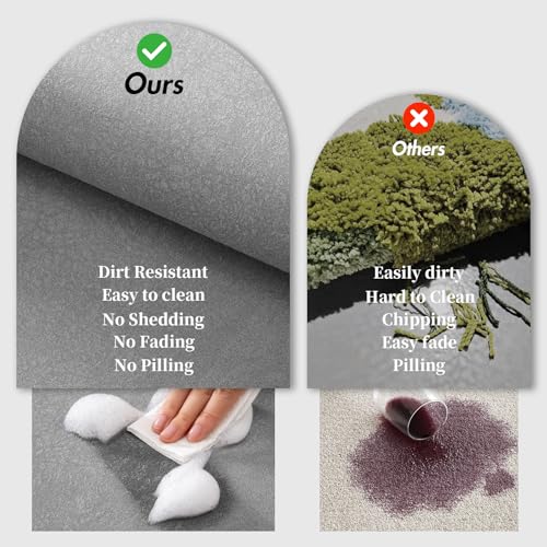 Grey Long Bathroom Rugs Large Stone Bath Mats for Bathroom,15.7"x47" | Non Slip Rubber Backed Quick Dry Super Absorbent Diatomaceous Earth Bath Mat Extra Long Thin Diatomite Bathroom Mat Runner