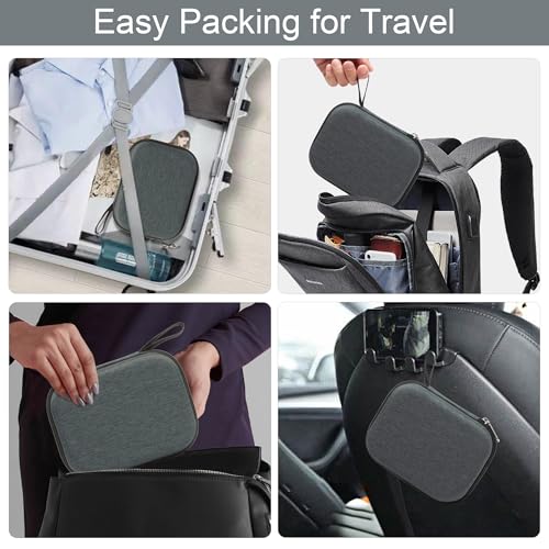 Bukere Travel Sunglasses Organizer Glasses Case, 3 Adjustable Slot for Multiple Eyeglasses, Hard Eyewear Box for Men Women