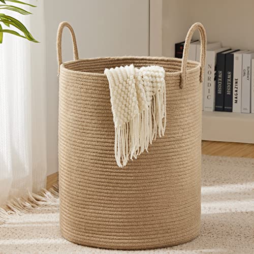 Woven Rope Laundry Hamper Basket by YOUDENOVA, 72L... (Jute Brown | Jute)