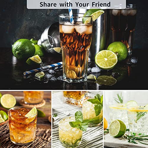 Ice Cube Trays Set of 2, 15-Cube Silicone Molds with Removable Lids | Stackable, easy release, BPA-free, reusable, for freezer and whiskey