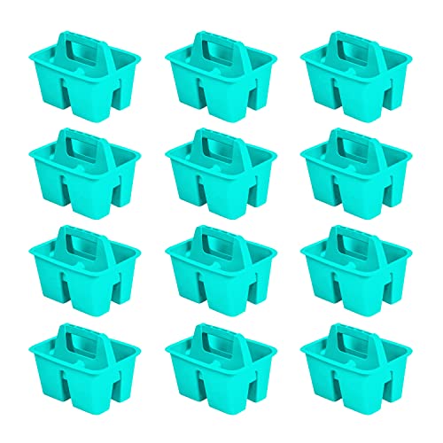 Mini Classroom Caddy, Multipurpose Classroom Organ... (12 Count | Teal | Plastic)