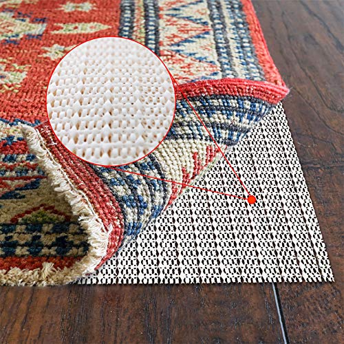 Rug Pad 9X12 Non-Slip Area Rug Gripper for Hardwood Floors Durable & Strong | outdoor rug pad,Anti Slip,Keep Your Rugs Safe and in Place,Floor protection,Easiest installation
