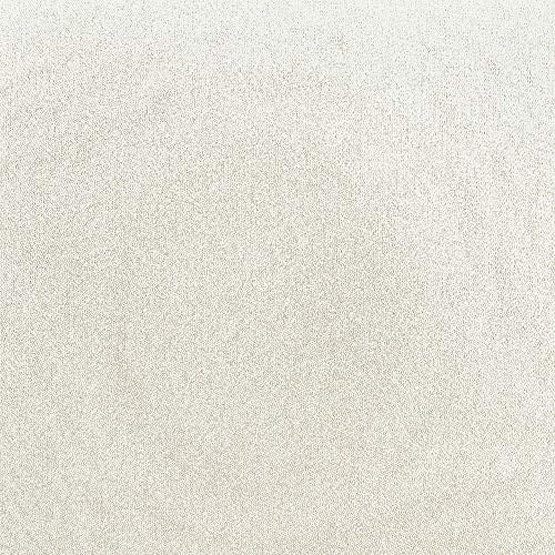 Amazon Basics Small Ottoman Foot Rest, Mid-Century Modern X Square Polyester Foot Stool, Linen, Ivory White, 18" D x 19.8" W x 18.3" H