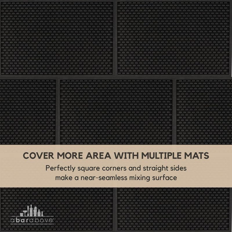 A Bar Above Heavy Duty Bar Mat, Food Safe Silicone Mat for Countertops | Commercial Strength, For Bartending and Coffee, Dish Drying Pad, Kitchen Counter, Barista Accessory, Spill Proof, Great Pick