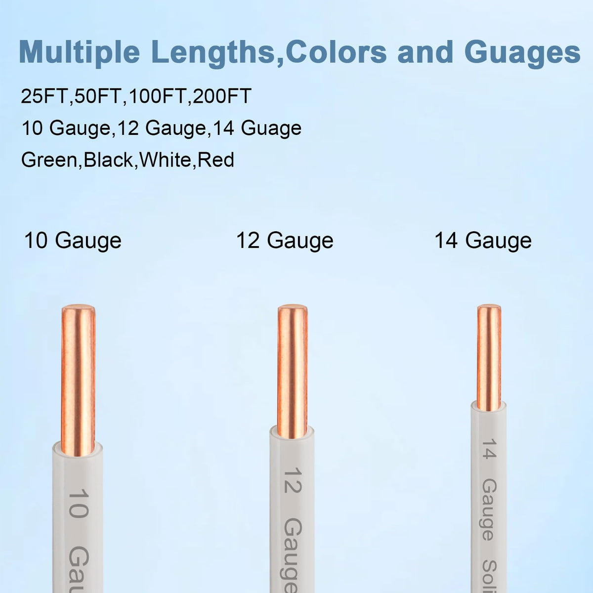 THHN Wire 12 Gauge 200FT (12 Gauge 200FT / White)