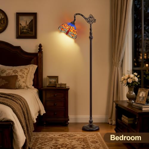 Tiffany Floor Lamp (Red Dragonfly)