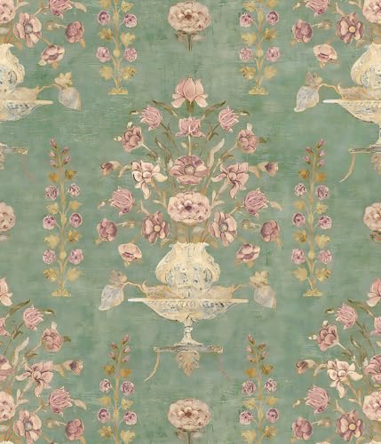 Vintage Peel and Stick Wallpaper Boho Floral Wallpaper Removable
