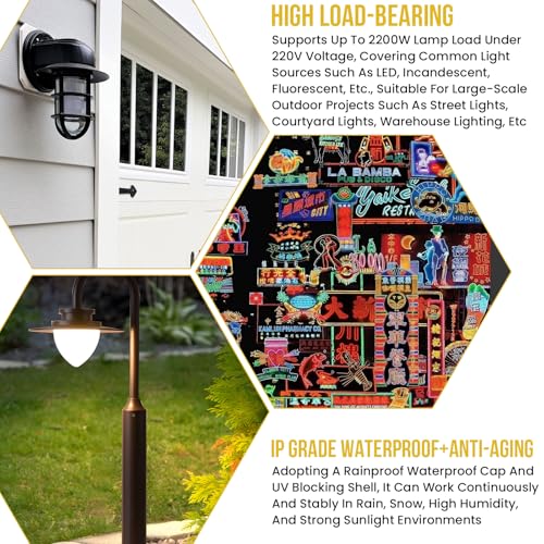 2 Pack Photocell Sensor for Outdoor Lights