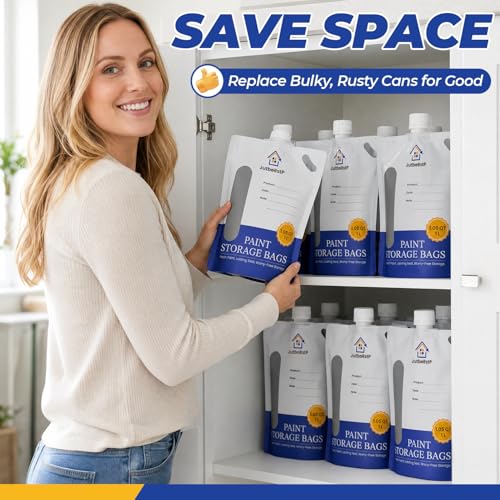 Paint Storage Bags with Funnel and Filler Clip