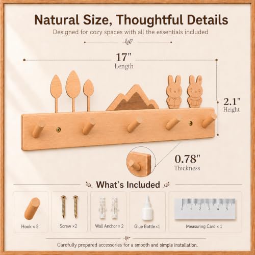 Decorative Wooden Wall Hooks