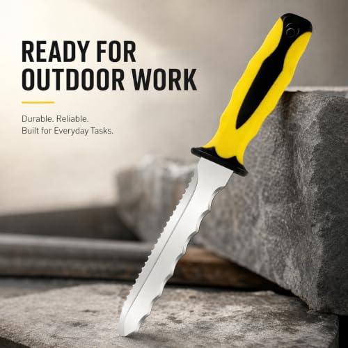 Double Side Serrated Insulation Knife (Yellow / 8 IN)