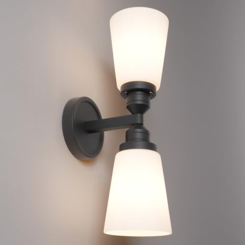 Milk Glass wall Sconce