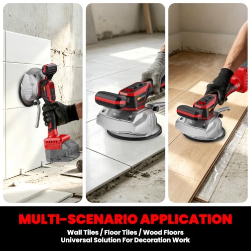 Cordless Tile Vibrator Compatible with Milwaukee 18V Battery