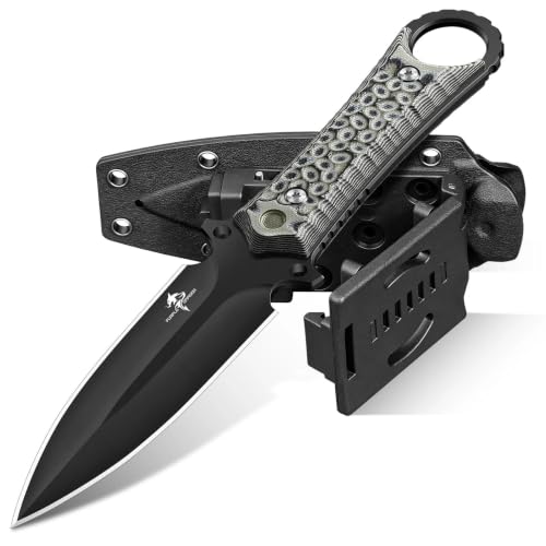 D2 Steel Tactical Fixed Blade Knife