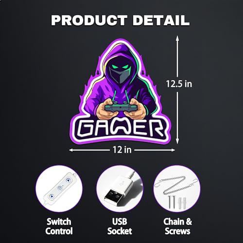 Gamer Neon Sign (UV Gamer 01)