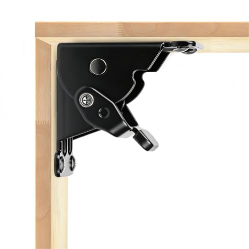 4 Pcs Heavy Duty Folding Brackets (Black)