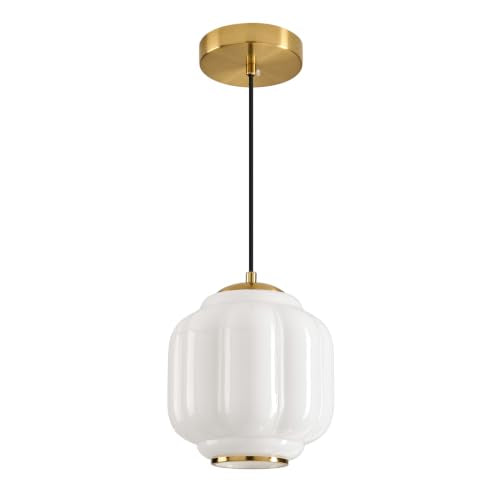 Vintage Glass Pendant Light
