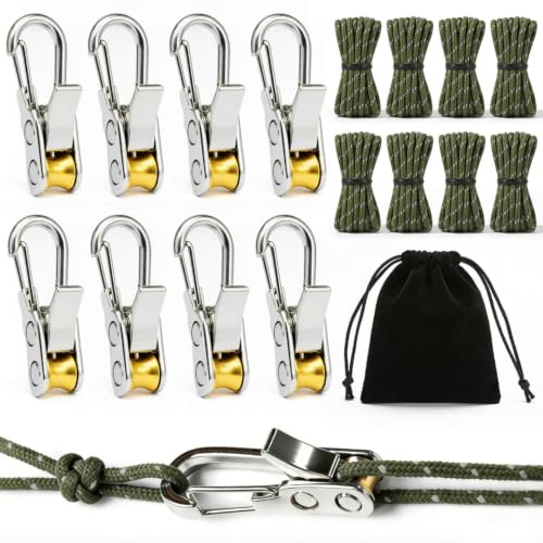Rope Tensioner Set with Alloy Buckles and Storage Bag