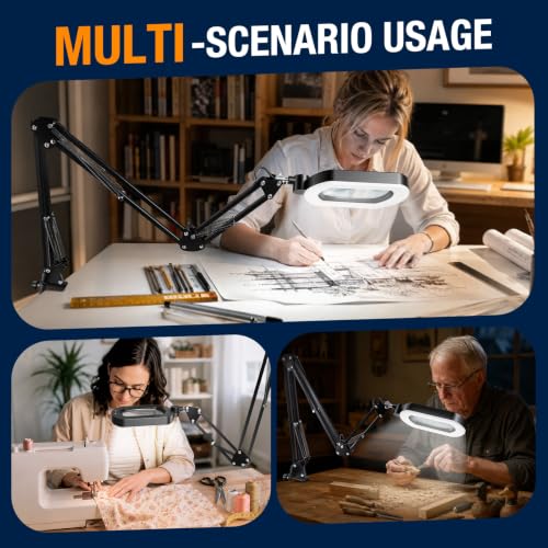 Magnifying Lamp with Light 12X