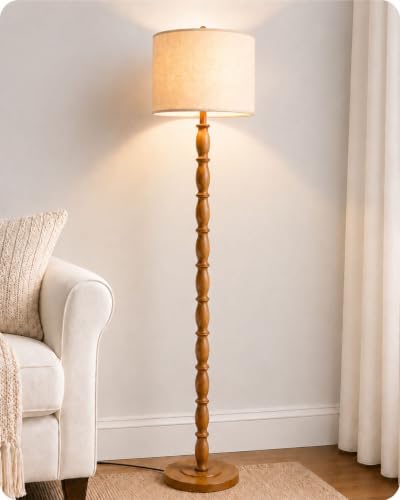 71" Floor Lamp with Shelves