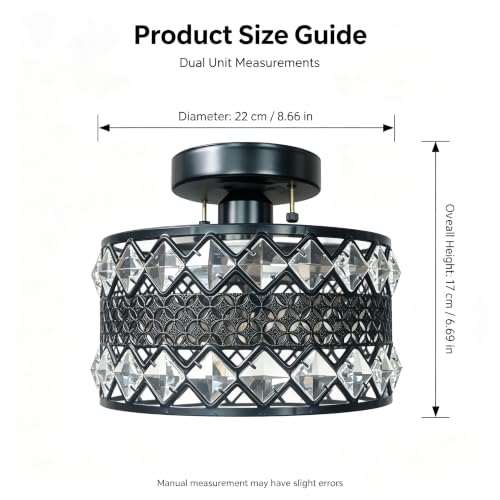 Crystal Ceiling Light Fixture
