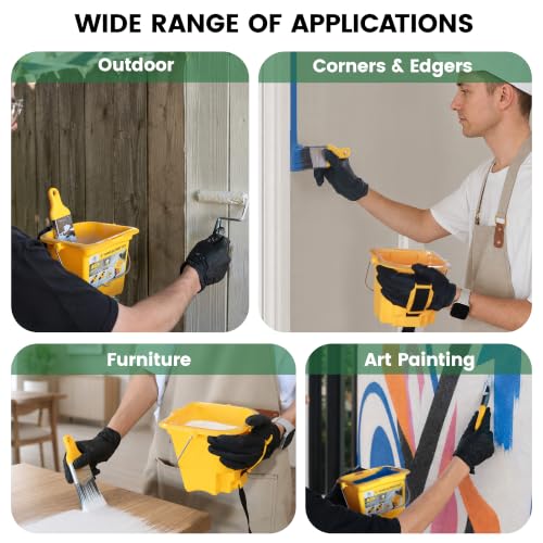 4 Inch Paint Bucket Liners with Lid (16pcs Paint Cups Liner and Lid)