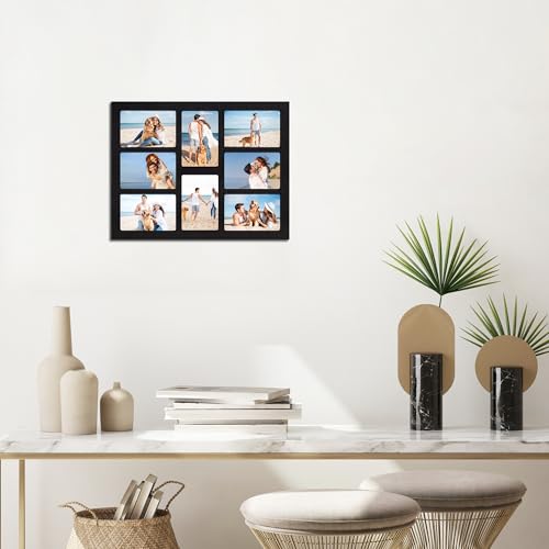 4x6 Collage Picture Frame Set of 2 (Rustic Black / 13x17in (2Pack))