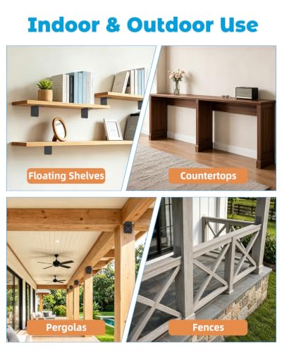 4x4x3.5 Inch Heavy Duty L Brackets for Wood