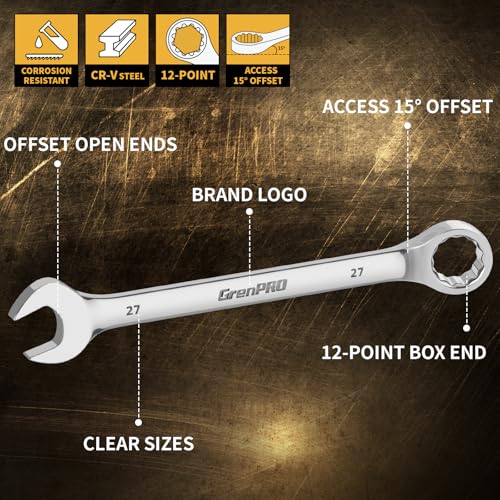 7PC Metric Large Wrench Set (Metric Wrench Set Large)