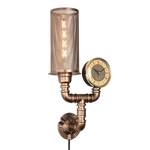 Plug in Vintage Steampunk Wall Sconce