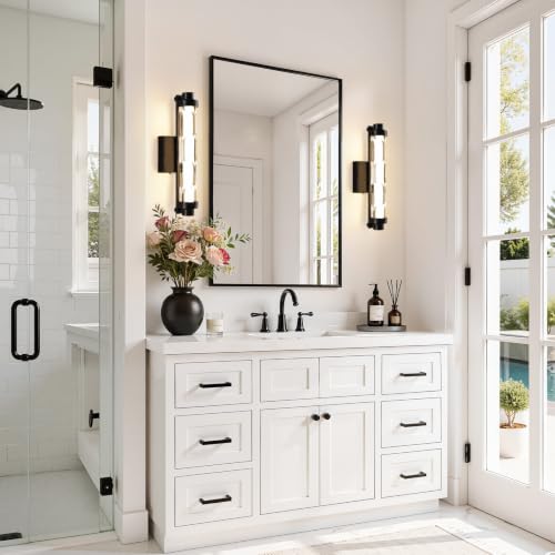 Wall Sconces Set of Two (Black / 16-Inch-2Pack)
