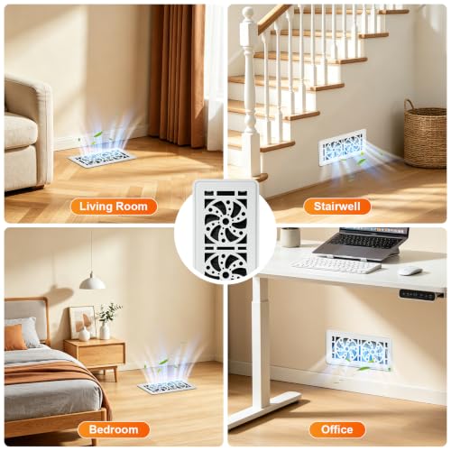 Floor Vent Covers (White-4PACK)